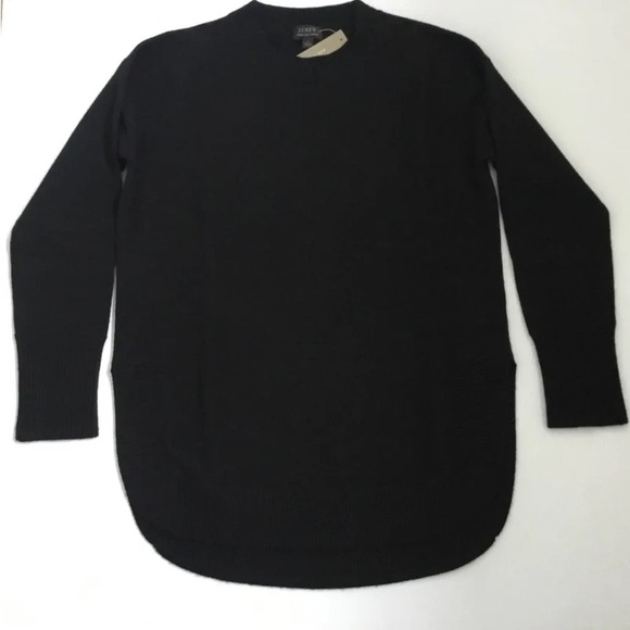 J. Crew Sweaters - J.Crew Women's Italian Cashmere Side-Slit Tunic in Black